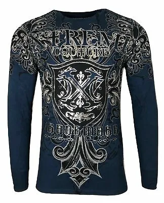 Xtreme Couture By Affliction Men's Thermal Shirt Libertarian Biker • $23.95