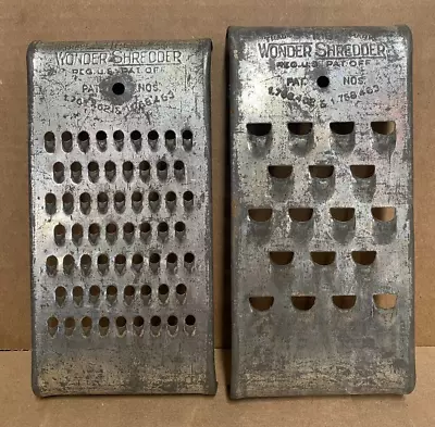 WONDER SHREDDER Vintage Grater Shredder Medium & Large Primitive Farmhouse Decor • $9.09