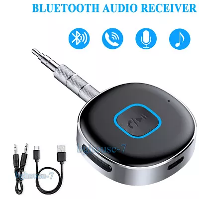 Wireless Bluetooth Aux Receiver 3.5mm Aux Car Adapter For Home Stereo Headphones • $13.90