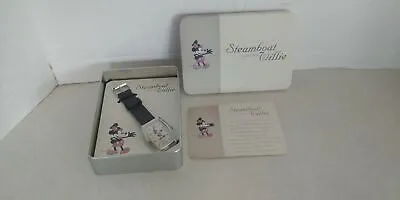 2004 Disney Steamboat Willie Since 1928 Mickey Watch In Tin Case (New) Mint F2 • $29.88