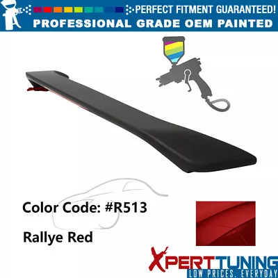 Fits 01-05 Honda Civic Sedan OE Style Trunk Spoiler Painted #R513 Rallye Red • $154.99