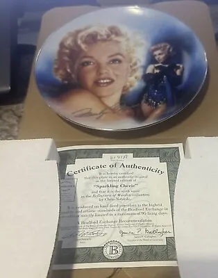 Marilyn Monroe Sparkling Cherie By Chris Notarile Porcelain Plate • $12.99