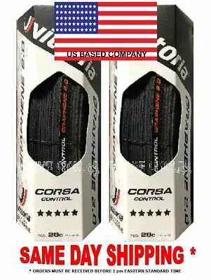 Vittoria Corsa Control G 2.0 Clincher 700 X 28 All / Full Black  (2 Tires) • $115.90