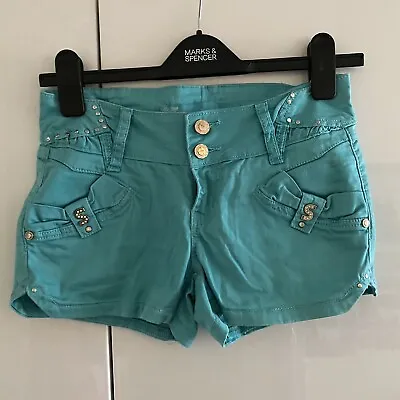 £4 • Buy Turquoise Cotton Shorts YD New Collection, Size M