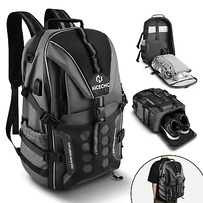 Motorcycle Motorcycle Helmet Backpack 35L Large Capacity With Shoe Compartment • $55.99