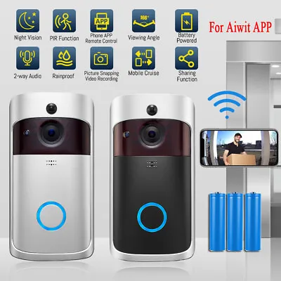 $27.54 • Buy Wireless WiFi Video Doorbell Phone Door Ring Intercom Smart Security Camera Bell
