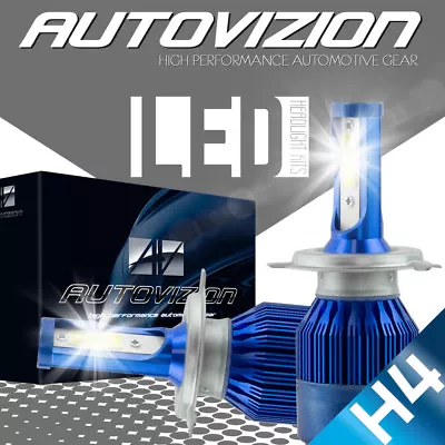 Cree H4 488W LED Headlights Kit Bulbs 6000K/3000K HI-LO Beam + Fog Light Pk HID • $22.99
