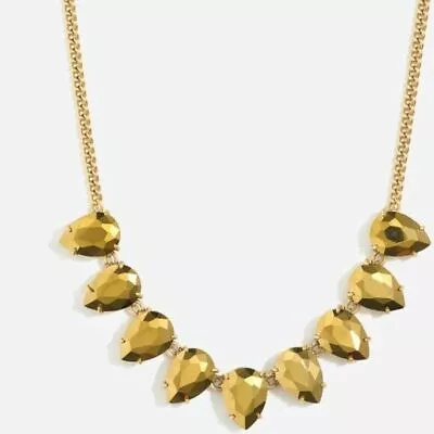 J.crew Gold Teardrop Metallic Necklace - Statement Necklace • $17.99