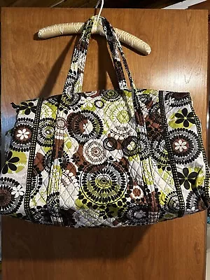 Vera Bradley Large Duffel Travel Bag In Cocoa Moss • $45