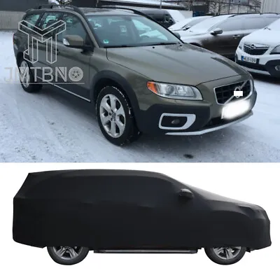 Black Indoor Stain Stretch Dustproof W/Bag Full Car Cover For Volvo XC70 XC90 US • $149.68