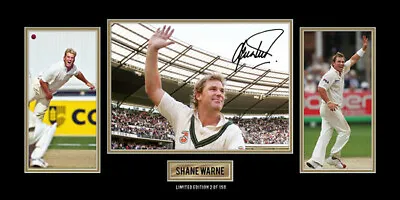 $25 • Buy Shane Warne Signed Limited Edition Cricket Memorabilia Print 