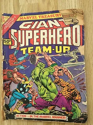 £2 • Buy Marvel Treasury Edition Giant Superhero 1976 Team-Up Special Collectors Issue