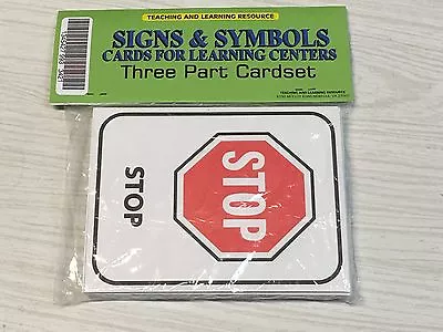 Signs & Symbols - Cards For Learning Center - Three Part Card Set - Montessori • $5.34
