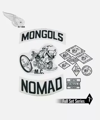 13PCS/ SET MONGOLS NOMAD Biker Vest Embroidered 1% IN Memory • $110.01