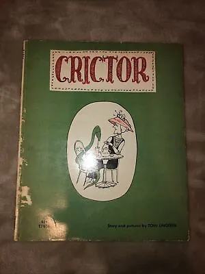 Crictor Scholastic 1st Printing First Toni Ungerer Rare HTF • $15