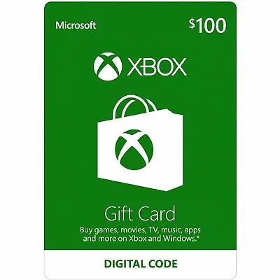 XBOX Live US Gift Card USD 100 • $175