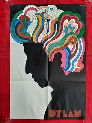 +++ 1966 BOB DYLAN Promotion Poster By Milton Glaser 1st Print From 1st Mono LP! • $499.95