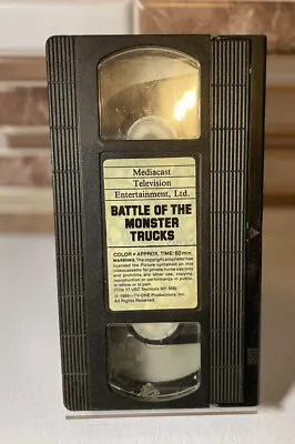 BATTLE OF THE MONSTER TRUCKS Bigfoot USA-1 Cyclops VHS 1985  No Case • $8.95