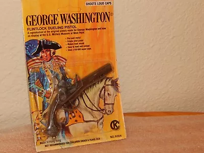 Vintage Diecast Metal George Washington Flintlock Dueling Toy Cap Gun Pistol New • $14.97