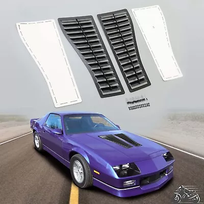 2x Steel Hood Scoop Vent Louver Air Flow Intake For Camaro Z28 IROC-Z IROC 85-90 • $60.20