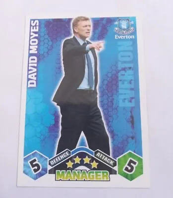 David Moyes Manager Card 2009/2010 Everton Fc Rare Match Attax • £0.99