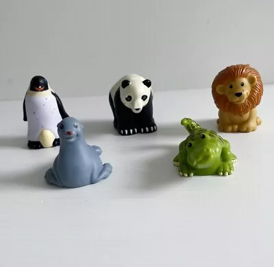 Fisher Price Little People Zoo Animals Bulk Lot Of 5 Pieces Lion Seal Penguin • $22