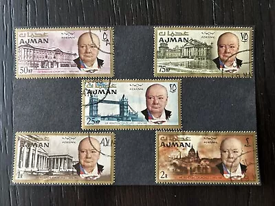 UAE Ajman Stamps 1969 Churchill  • $1