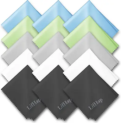 15 Pack Microfiber Glasses Cleaning Cloths - Glasses & Eyeglass Cleaner Wipes|Le • $7.29