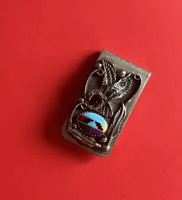 Vintage Native American Nickel Silver Money Clip • $30