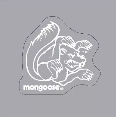 Mongoose - Helmet Side Decals (pair) - White • $19.95