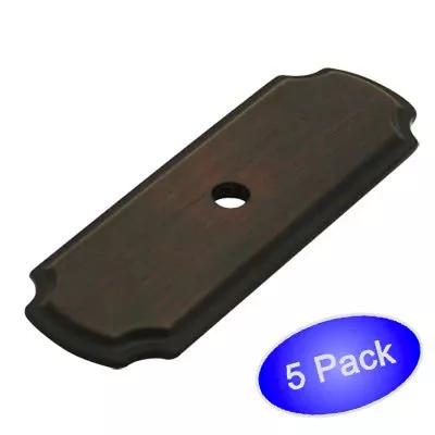 *5 Pack* Cosmas Oil Rubbed Bronze Cabinet Knob Backplate #B-112ORB • $10.40