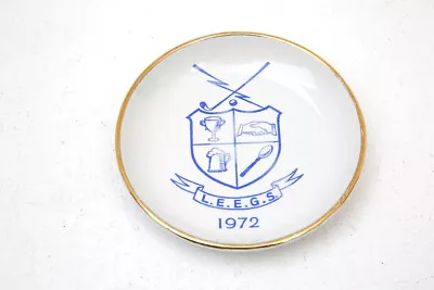 £4.50 • Buy Vintage Dartmouth Britannia Designs  L.E.E.G.S. Ceramic Pin Dish With Gold Edge