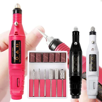 Professional Nail Drill Grinder For Thick Toenails Set Manicure Pedicure Polish • £7.39