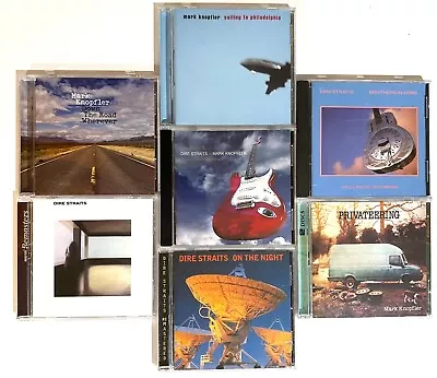 LOT Of 8 Dire Straits / Mark Knopfler CDs - Two Remastered - Two W/ Double Discs • $29.99