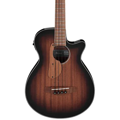Ibanez AEGB24E Acoustic-Electric Bass Guitar Mahogany Sunburst High Gloss • $449.99