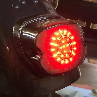 LED Tail Light Smoke Turn Signal Brake Fit For Harley Sportster Softail Touring • $18.99