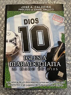 Rare Diego Maradona Signed  Iglesia Maradoniana  Book~JSA LOA~Perfect Autograph • $1000