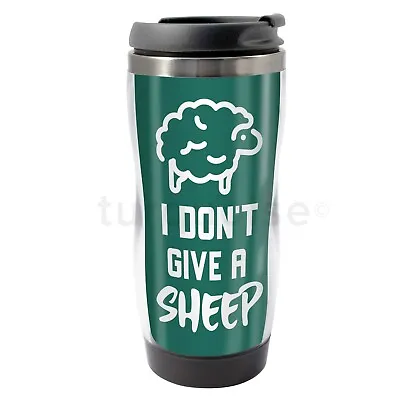 £13.99 • Buy Give A Sheep Gift Thermal Coffee Tea Travel Flask Custom Photo Joke Mug Cup