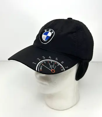 BMW Hat Strapback Winter Hat With Ear Flaps Motorsports Automotive Speedometer • $19.99