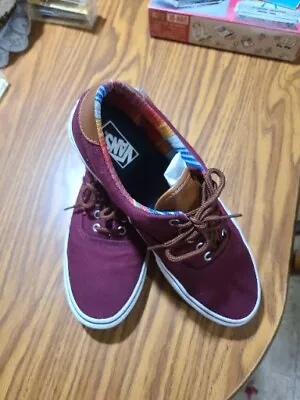 Vans Era 59 C&L Port Wine Low Lace Up Burgundy Skate Sneakers Men's  11-#721454  • $19.99