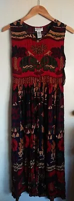 Vintage NEW Jasmine KVM Womens Oversized Maxi Dress Sz Med Hippie Boho Flowy NWT • $31.99