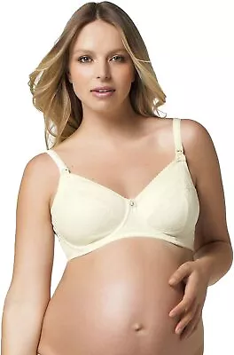 Cake Maternity Women's Nursing Bra Flexi Wire Lace Ivory 40E US/40DD UK • $15.99