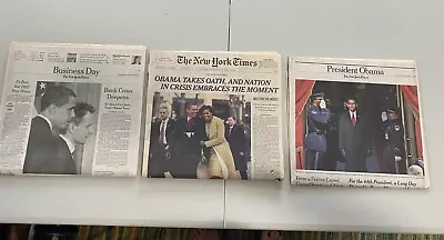 New York Times Newspaper 'Inauguration Of Obama' Jan 2009 Complete • $5