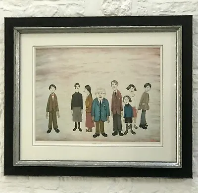 £6900 • Buy Large Framed Original L S Lowry  HIS FAMILY  Signed LTD Edition Lithograph Print