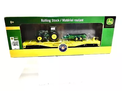 $123.38 • Buy Lionel John Deere Flatcar With Tractor Load -Spreader - O Gauge Freight Car-New!