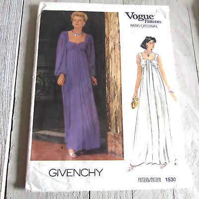 Vintage Sewing Pattern VOGUE Paris Original Givenchy #1530 SZ 16 Bust 38 • $14.99