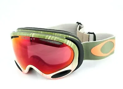 OAKLEY A FRAME 2.0 Wet Dry Olive Orange PRIZM Ski Goggle Sunglasses OO 7044 42 • $130.45