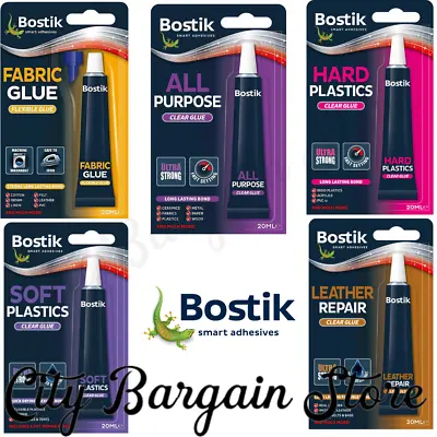 £5.48 • Buy Bostik Smart Adhesive All Purpose Glue For Plastic Fabric Leather And Super Glue