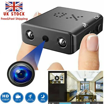 £13.99 • Buy HD 1080P Mini Hidden Spy Camera Home Security Night Vision Motion IP Nanny Cam
