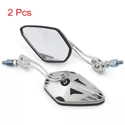 Universal 8mm 10mm Thread Dia Motorcycle Motorbike Rearview Side Mirror 2 Pcs • $17.54